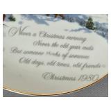 1989 Dayton Hudson Christmas Porcelain Tea Set and Plates Made in Japan