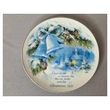 1989 Dayton Hudson Christmas Porcelain Tea Set and Plates Made in Japan