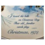 1989 Dayton Hudson Christmas Porcelain Tea Set and Plates Made in Japan