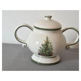 Christopher Radko Traditions Holiday Celebrations Serving Set with Creamer, Sugar Bowl, and 4 Bowls