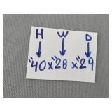 Oak Glider Rocking Chair with Padded Cushions (table & tablecloth not inc)