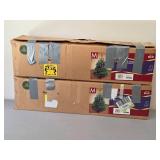 Set of Holiday Time 3ft Waterville Pine Artificial Christmas Trees