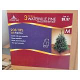 Set of Holiday Time 3ft Waterville Pine Artificial Christmas Trees