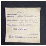 Vintage 3/4 Size Violin in Hard Case with Bow and Accessories - violin is not in working condition