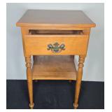 Ethan Allen Early American Solid Maple and Birch Nightstand