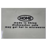 Mixed Dinnerware Set with Maruta Ware Turkey Plates, Food Network White Currant Mugs, Plates, and HOME Butter Dish