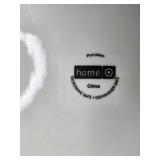 Dinnerware Set with Blue Glass Tumblers, Glass Plates, and Decorative Porcelain Target Home Catalina Blue Medallion Dinner Plates