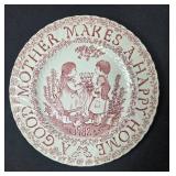 Collection of Vintage Decorative Collector Plates - Mother s Day, Red Plates, Cat Art and More