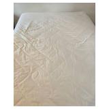 Queen Size Mattress and Box Spring with White Cover