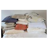 Large Assorted Pillow and Cushion Collection with Decorative Covers