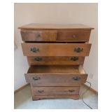 Ethan Allen Early American Solid Maple and Birch Tall Chest of Drawers