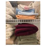 Assorted Bath Towels Collection in Various Colors