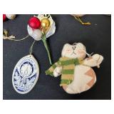 Collection of Assorted Christmas Ornaments with Box