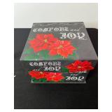 Collection of Assorted Christmas Ornaments with Box