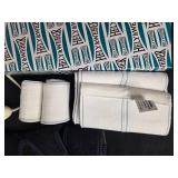 Collection of Medical Supports, Braces, Hot Water Bottle, and Supplies