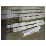 (FD) 8 Assorted Vintage Porch Posts... (FD) 8 Assorted Vintage Porch Posts...