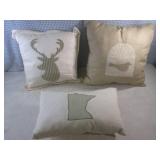 (EW2) 3 New Throw Pillows ... (EW2) 3 New Throw Pillows ...