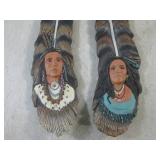 (CNTR) Native American Couple Ceram... (CNTR) Native American Couple Ceram...