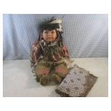 (FS) Vintage Porcelain Native Ameri... (FS) Vintage Porcelain Native Ameri...