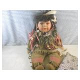 (FS) Vintage Porcelain Native Ameri... (FS) Vintage Porcelain Native Ameri...