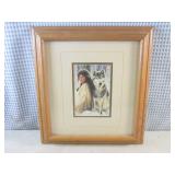 (A-4) Framed Native American Lady /... (A-4) Framed Native American Lady /...