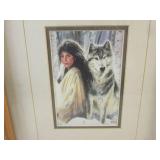 (A-4) Framed Native American Lady /... (A-4) Framed Native American Lady /...