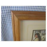 (A-4) Framed Native American Lady /... (A-4) Framed Native American Lady /...