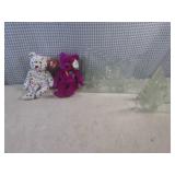 (CSB) 2 TY Beanie Babies and 2 Glas... (CSB) 2 TY Beanie Babies and 2 Glas...