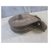 (H-2) Vintage 6" Steel Pully - Turn... (H-2) Vintage 6" Steel Pully - Turn...