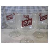 (BS) Assorted Vintage Footed Beer G... (BS) Assorted Vintage Footed Beer G...