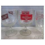 (BS) Assorted Vintage Footed Beer G... (BS) Assorted Vintage Footed Beer G...