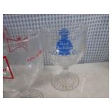 (BS) Assorted Vintage Footed Beer G... (BS) Assorted Vintage Footed Beer G...