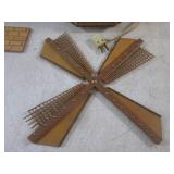 (EC1) 2 Vintage Wood Musical Windmi... (EC1) 2 Vintage Wood Musical Windmi...