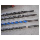 (BS) 4 - 18" Wood Boaring Drill Bit... (BS) 4 - 18" Wood Boaring Drill Bit...