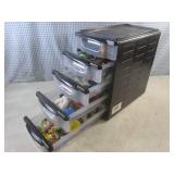 (D-2) 5-Drawer Organizer Full of As... (D-2) 5-Drawer Organizer Full of As...