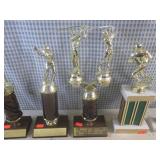 (BS) Assorted Vintage Sports Trophi... (BS) Assorted Vintage Sports Trophi...