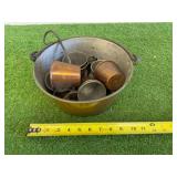 Vintage Copperware - Bucket, Ladel & Cups Vintage Copperware - Bucket, Ladel & Cups