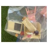 Vintage Metal Toy House with Lots of Extras Vintage Metal Toy House with Lots of Extras