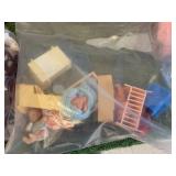 Vintage Metal Toy House with Lots of Extras Vintage Metal Toy House with Lots of Extras