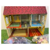 Vintage Metal Toy House with Lots of Extras Vintage Metal Toy House with Lots of Extras