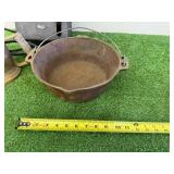 Cast Iron Deep Cauldron, Blow Torch & Time Clock Cast Iron Deep Cauldron, Blow Torch & Time Clock