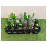 Glass Soda Bottles & Tote - Minot & Grand Forks ND Glass Soda Bottles & Tote - Minot & Grand Forks ND