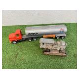 Amoco Metal Tanker & Hubley Toy Amoco Metal Tanker & Hubley Toy