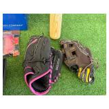 Baseball Gloves & Bat, Darts & Games Baseball Gloves & Bat, Darts & Games