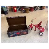 Toy Chest & Radio Flyer Trike Toy Chest & Radio Flyer Trike