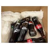 Box of Glass Coca-Cola Bottles & Galvanized Pale Box of Glass Coca-Cola Bottles & Galvanized Pale