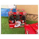 Box of Glass Coca-Cola Bottles & Galvanized Pale Box of Glass Coca-Cola Bottles & Galvanized Pale