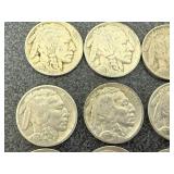 24 Buffalo Nickles - Dates Visible 24 Buffalo Nickles - Dates Visible