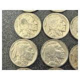 24 Buffalo Nickles - Dates Visible 24 Buffalo Nickles - Dates Visible