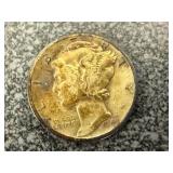 6 V Nickles & 1943 Mercury Dime 6 V Nickles & 1943 Mercury Dime